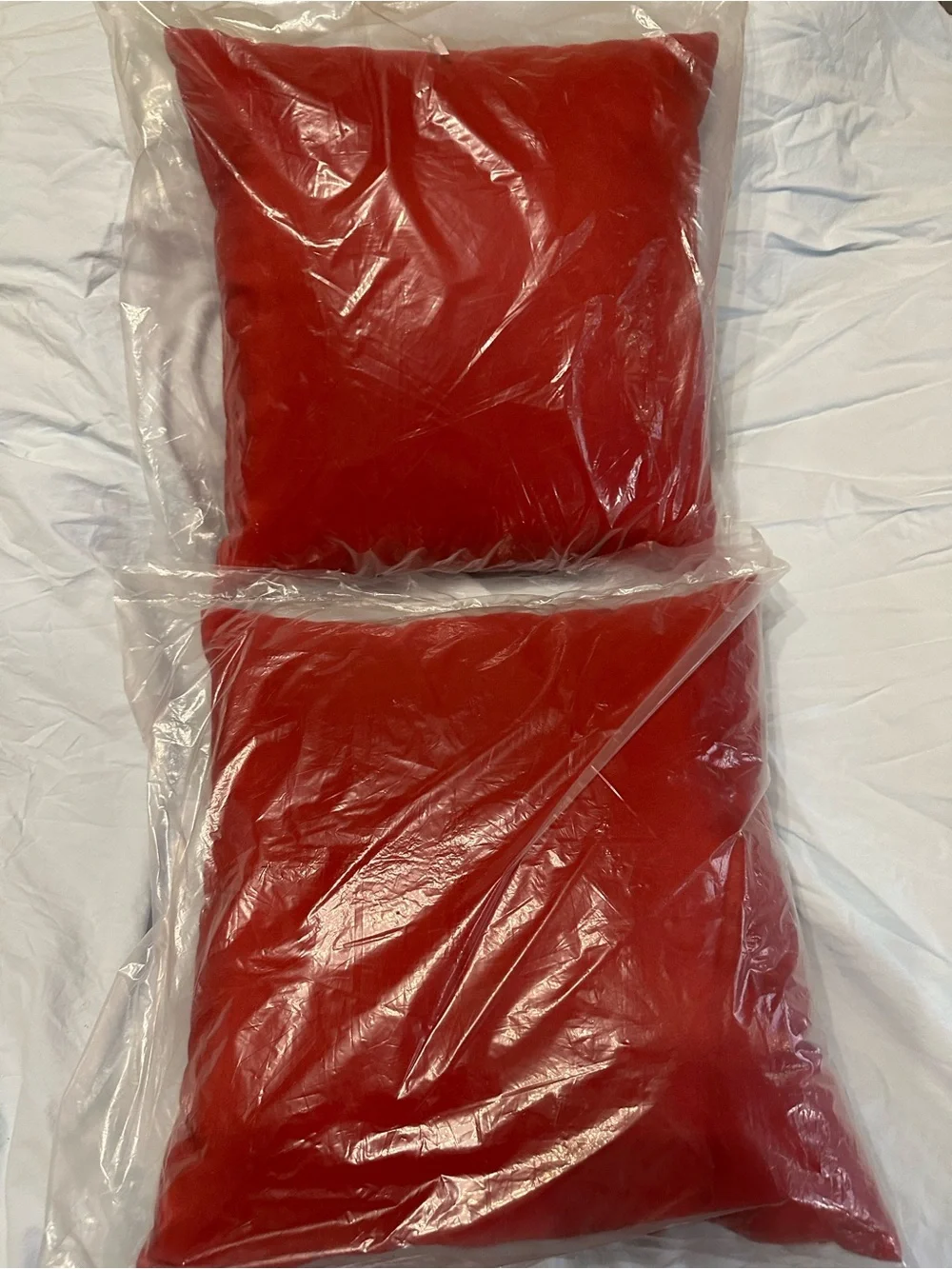 Red Decorative Throw Pillow Covers for Party Decor